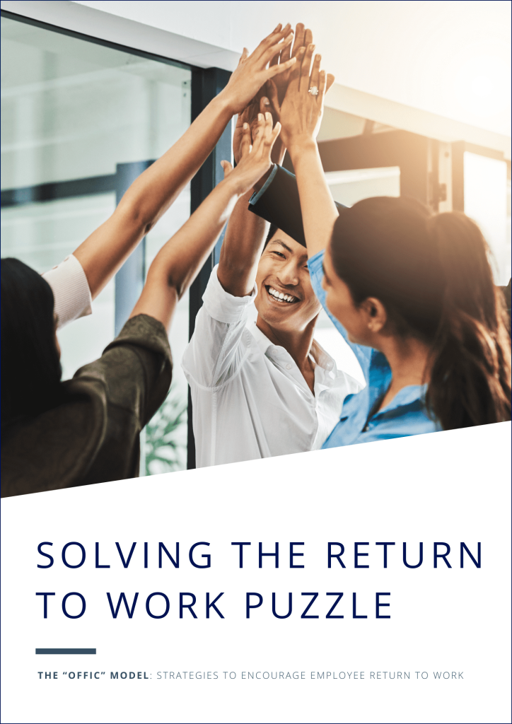DB Spazio's guide to creating a return to work strategy using the proprietary OFFIC model. 