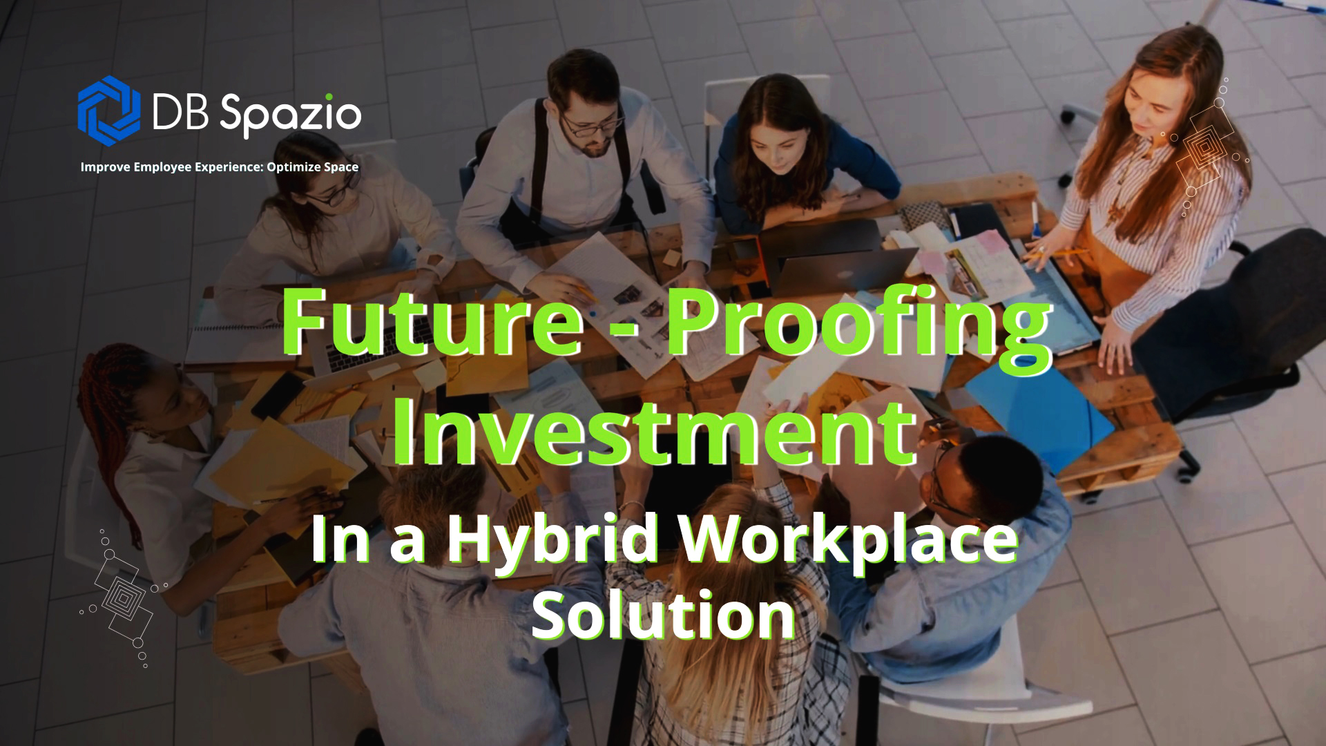This image is a thumbnail to a video called future proofing your investment in a hybrid workplace technology platform.
